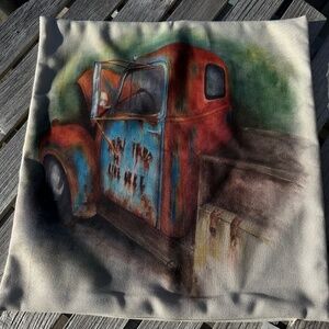 RED TRUCK Pillow Covers
